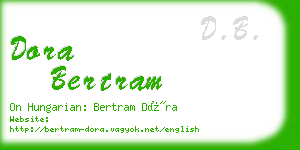 dora bertram business card